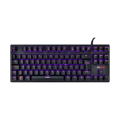 Teclado gamer mecânico Pcyes Outemu Led 7 cores USB