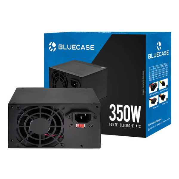 FONTE  350 WATS REAIS ATX BLUECASE BLU350-E C/CAIXA