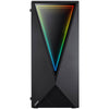 GABINETE MID-TOWER PCYES VECTOR PRETO LED RGB - VCPTRGB3FV