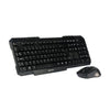 KIT TECLADO E MOUSE S/FIO C3TECH K-W10BK PRETO