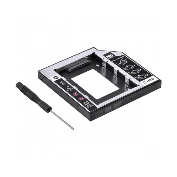Adaptador DVD para HD ou SSD Notebook Drive Caddy 12,7mm Vinik