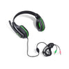 Headset gamer Vinik Ogma com microfone preto e verde P2