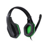 Headset gamer Vinik Ogma com microfone preto e verde P2