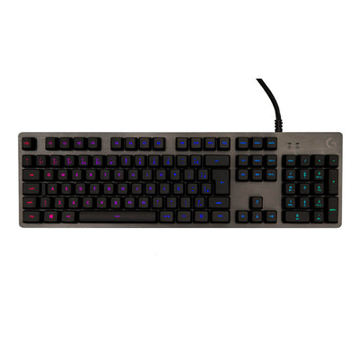 Teclado gamer Logitech mecânico G512 Carbon switch marrom