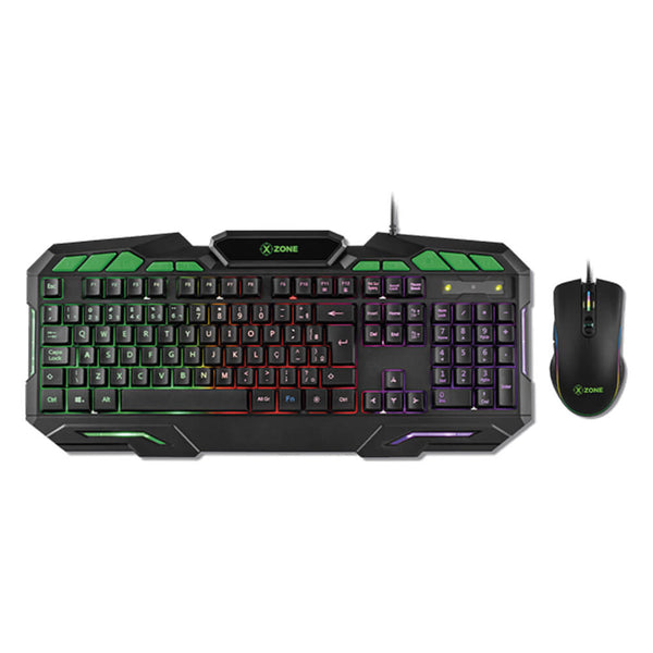 Kit teclado e mouse gamer Xzone GTC 01