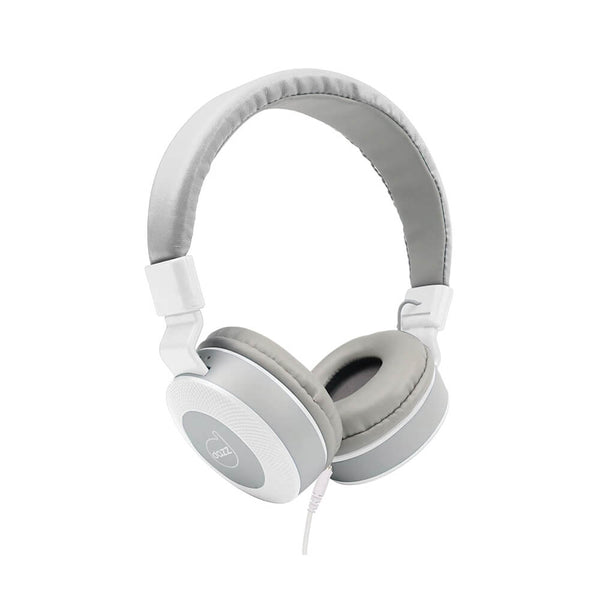 Fone de ouvido com microfone Moove Dazz cinza e branco