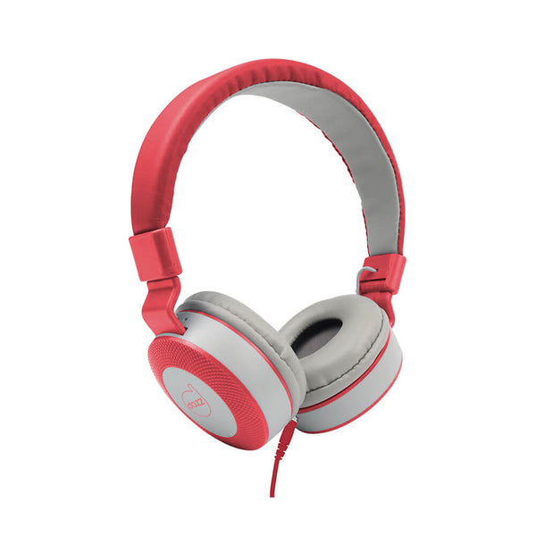 Fone de ouvido com microfone Moove Dazz cinza e vermelho