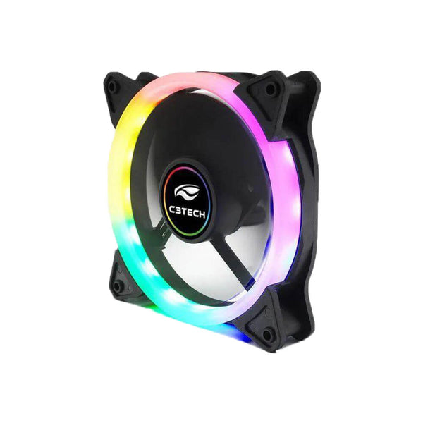 COOLER P/GABINETE C3TECH 12CM LED 5 CORES F7-L120M