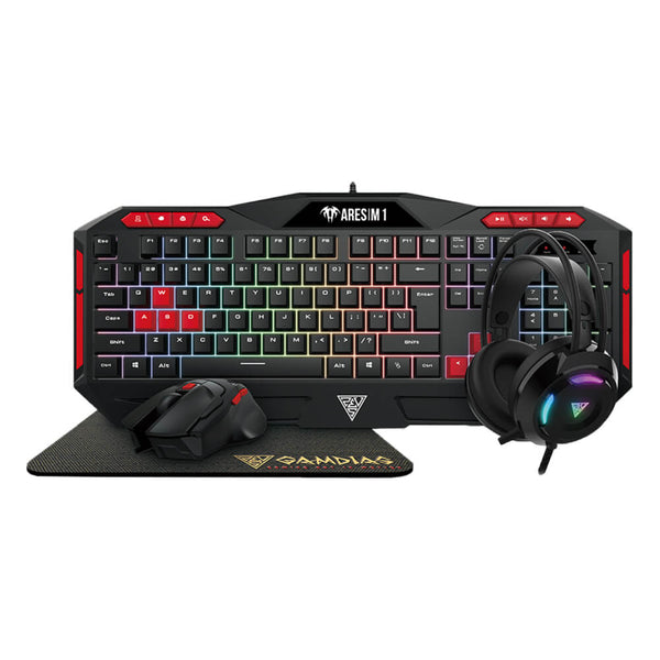 Kit gamer Teclado, Headset, Mouse e Mousepad Poseidon M2 Gamdias