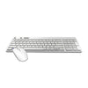 Kit de teclado e mouse sem fio Rapoo 8050T RA004 branco bluetooth