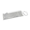 Kit de teclado e mouse sem fio Rapoo 8050T RA004 branco bluetooth