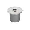 Lixeira de embutir Tramontina Clean Round 8 litros aço inox