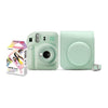 Kit Câmera Instax Mini Fujifilm 12 Verde com Bolsa + 10 Filmes
