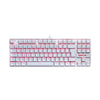 Teclado gamer mecânico Redragon K552 Kumara branco switch blue
