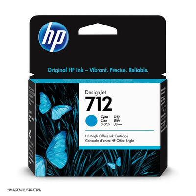 Cartucho HP 3ED67A ciano (712)