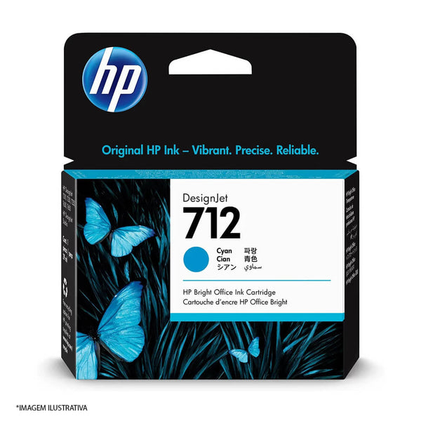 Cartucho HP 3ED67A ciano (712)