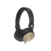 Headset dobrável HP DHH-1206 preto e dourado