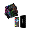 Kit 3 unidades cooler fan Warrior RGB Cedric GA184