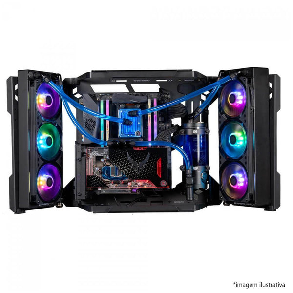 Gabinete Cooler Master MasterFrame 700 preto - MCF-MF700-KGNN-S00