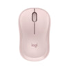 Mouse Logitech sem fio M240 Silent - rosa