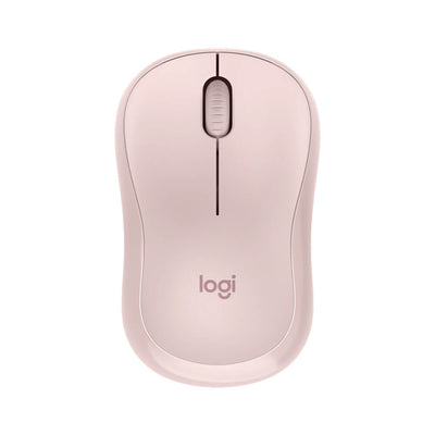 Mouse Logitech sem fio M240 Silent - rosa
