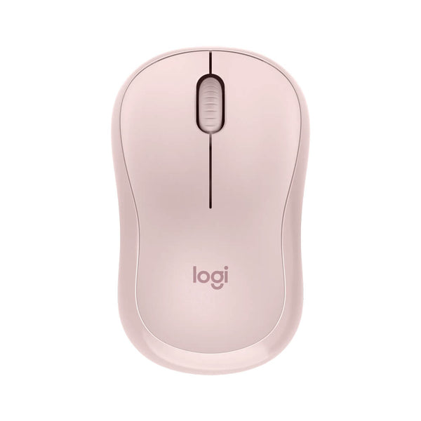 Mouse Logitech sem fio M240 Silent - rosa