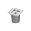 Lixeira de embutir Tramontina Clean Square 5 litros aço inox