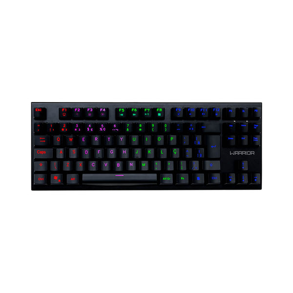 Teclado mecânico gamer Warrior TKL led Rainbow