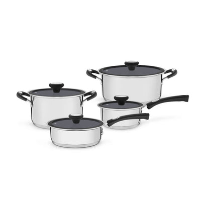 Jogo de panelas Tramontina Solar Ceramic 4 peças aço inox