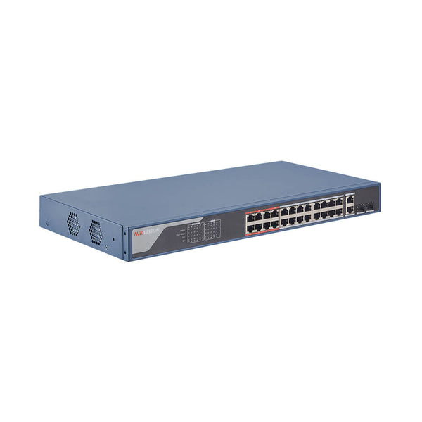 Switch Hikvision 24 portas 10/100 POE DS-3E1326P-SI