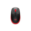 Mouse Logitech sem fio M190 vermelho