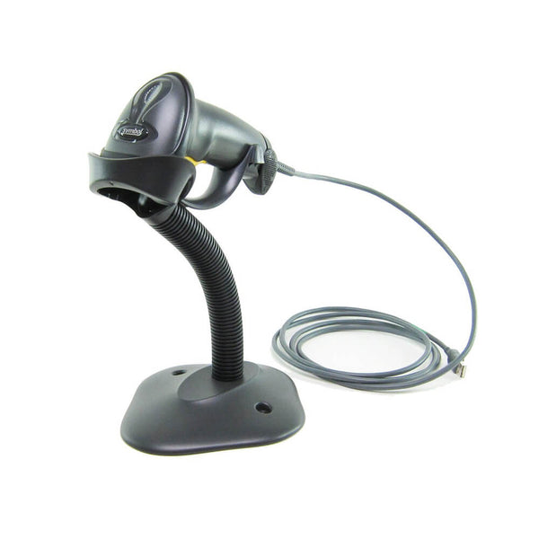 Leitor código de barras Zebra LS2208 USB com suporte