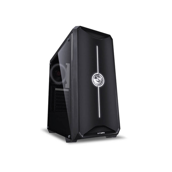 Gabinete Midtower Pcyes Nova preto Led 7 cores