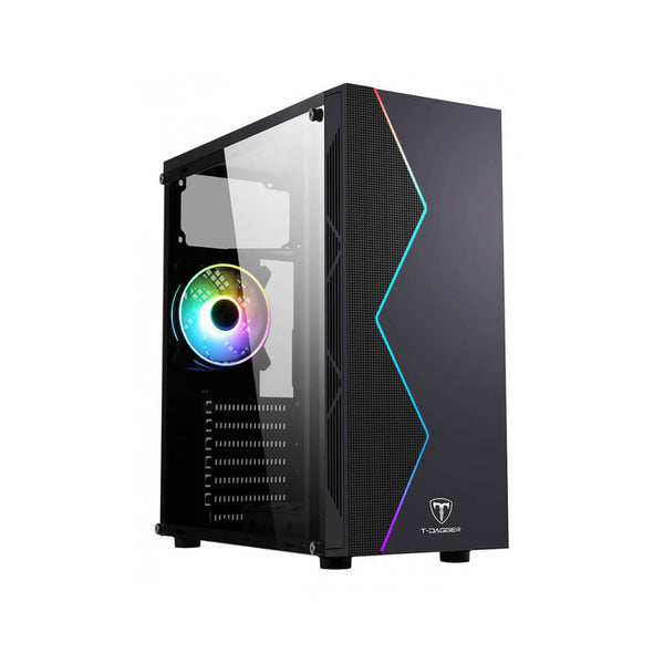 Gabinete Gamer T-Dagger P03B Preto Mid Tower