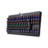 Teclado mecânico gamer Redragon DarkAvenger Rainbow switch marrom
