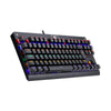 Teclado mecânico gamer Redragon DarkAvenger Rainbow switch marrom