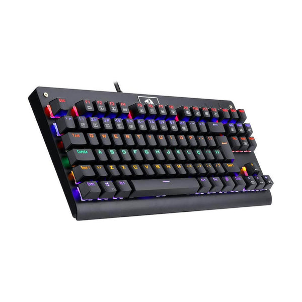 Teclado mecânico gamer Redragon DarkAvenger Rainbow switch marrom