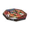 Jogo de pizza Tramontina Laminas em aço inox 14 peças