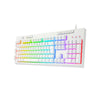 Teclado gamer de membrana Redragon Shiva K512W-RGB branco
