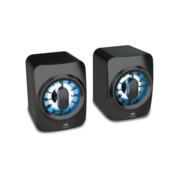 Caixa de som C3tech 2.0 Led SP-L50BK