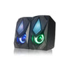 Caixa de som C3tech 2.0 Led SP-L60BK
