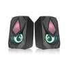 Caixa de som C3tech 2.0 Led SP-L60BK