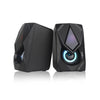Caixa de som C3tech 2.0 Led SP-L60BK