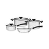 Jogo de panelas Tramontina Solar silicone 4 peças aço inox
