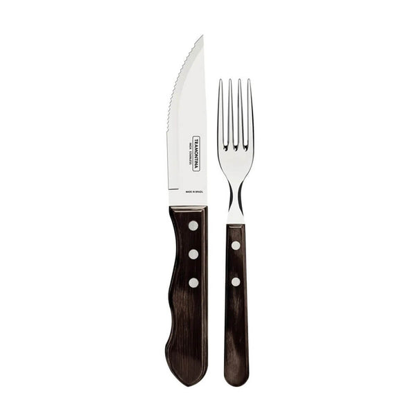 Jogo de Churrasco Tramontina Jumbo 12 Peças Aço Inox 21199996