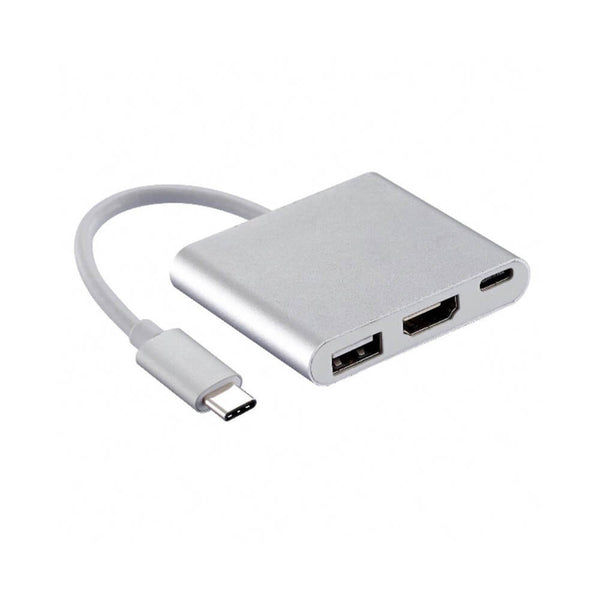 CABO USB 3.1 C M X HDMI F + USB 3.0 MD9