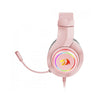 Headset gamer Redragon Hylas H260-P Rosa
