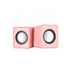 Caixa de som Vinik 2.0  5V 2X 1W rosa VS-01R 112357