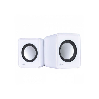 Caixa de som Vinik  2.0  5V 2X 1W branca VS-01B 112356