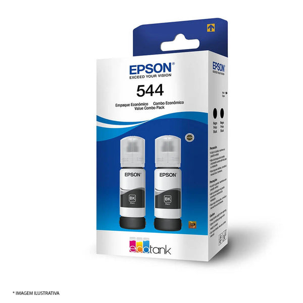 Refil de tinta Epson T544120-2P preto 2 garrafas
